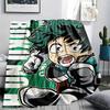 My Hero Academia Character Pattern Flannel Blanket, High Quality Comfortable for All Seasons, Home Decor, Warmth and Comfort, Perfect for Gifts.