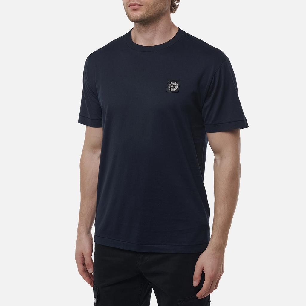 Stone Island Short Sleeve Crew Neck Solid T-Shirt Men Tops K2S152100027S0013-V0020