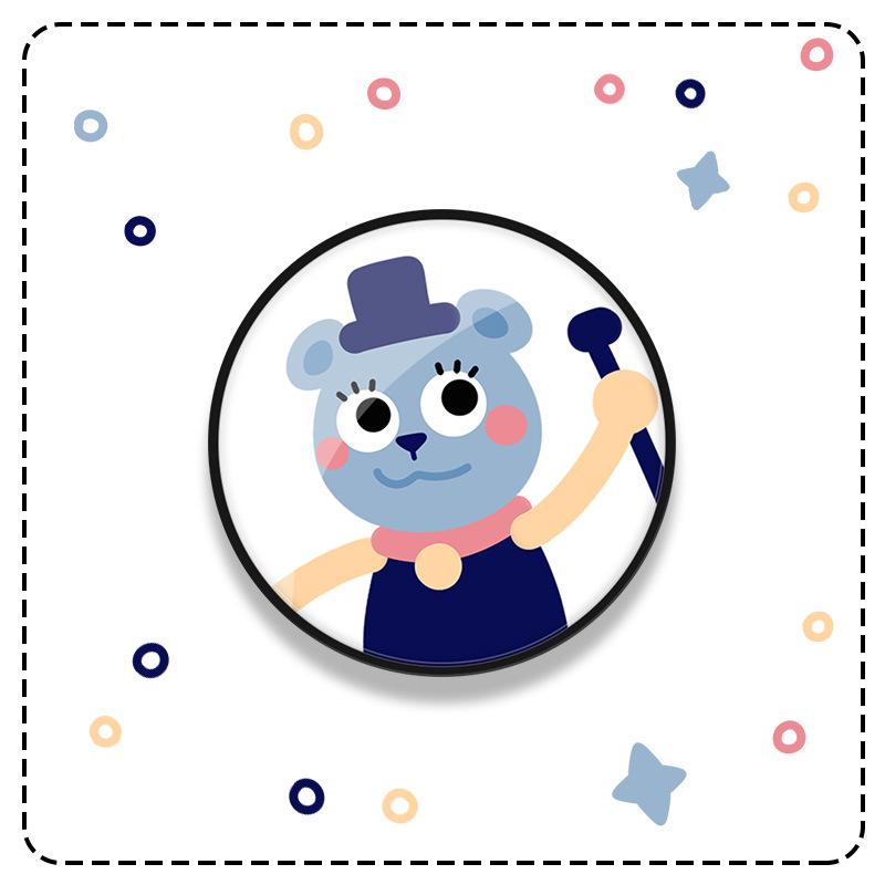 Cute Pet Cartoon Back Cover & Stand for Mobile Phones