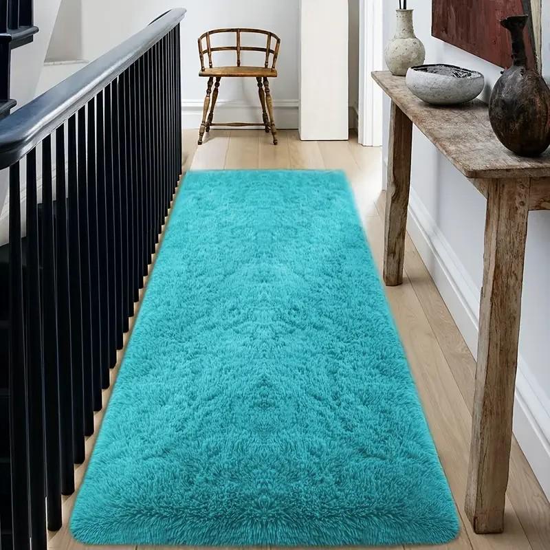 Alfombras Tie-Dye, Alfombras de Felpa para Dormitorio, Alfombras de Mesita de Noche Que No Sueltan Pelo, Decoración del Hogar