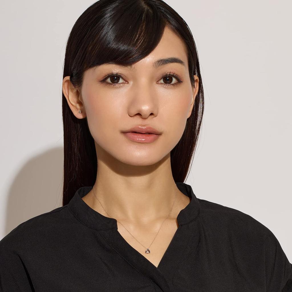 Lala Christie Women's Dancing Stone Necklace with 0.1ct Diamond, PT900 Platinum, lp51-0016-pt