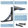 2 Piece Brackets, Corner Wall-Mounted Sturdy And Strong Load-Bearing Capacity, Suitable for Kitchens, Workshops, Black