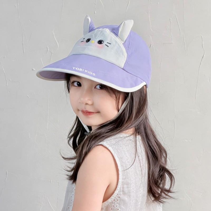 Kids Cartoon Sun Hat With Wide Brim UV Protection Bucket Cap Boys Girls Outdoor Wear