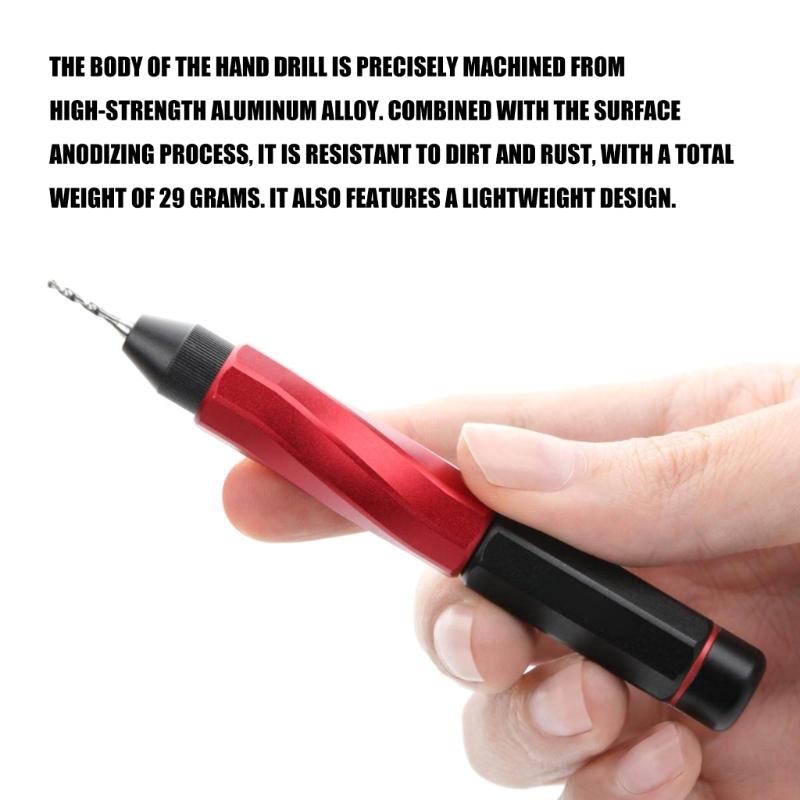 Precisions Double Bearing Hand Drill Tool For Model Making With Antislip Design And Strong Steel Bits