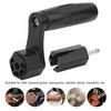 2-in-1 Guitar String Winder, Black ABS Plastic, Bridge Pin Peg Puller, Non-Slip String Head, Removable Drill Bit for Smooth Rotation