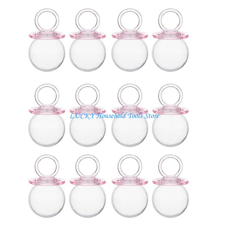 J0MC Pack of 12 Cuteness Pacifier Candy Holders Suitable for Baby Party Decorations