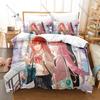 Icon Bocchi Chan Gotou Hitori Graphic Bedroom Decor Bedding Duvet Cover + 2 Pillowcases Anime Rock Fan Room Decor