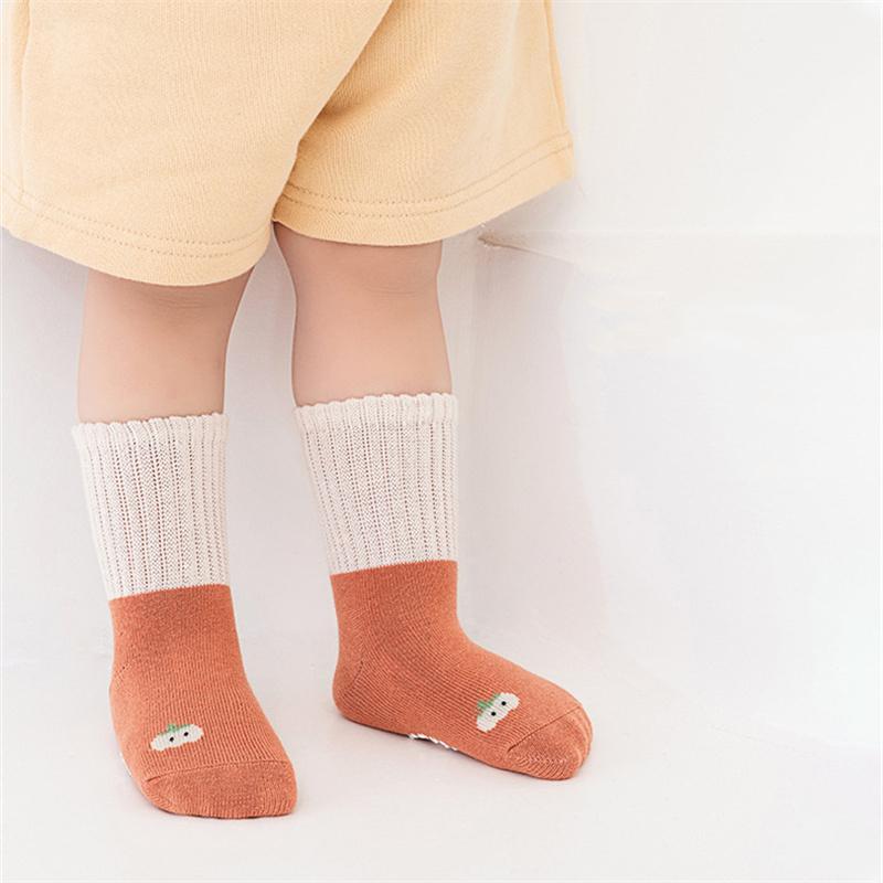 Lawadka Newborn Baby Girls Boys Socks Non Slip Cotton Print Kids Socks For Boys Girls Casual Infant Toddler Floor Sock 0-5Years