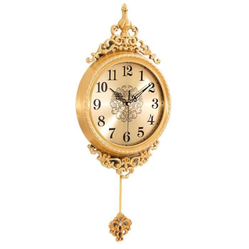 Aesthetic Wall Clock Luxury Elegant Wall Watch Decorative Large Pendulum Clocks Minimalist Silent Vintage Living Room Watches