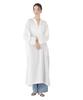 Machine Washable Linen Blend Stand Collar [Nano Universe] Dress, Women's F, Ivory, 673-6119313