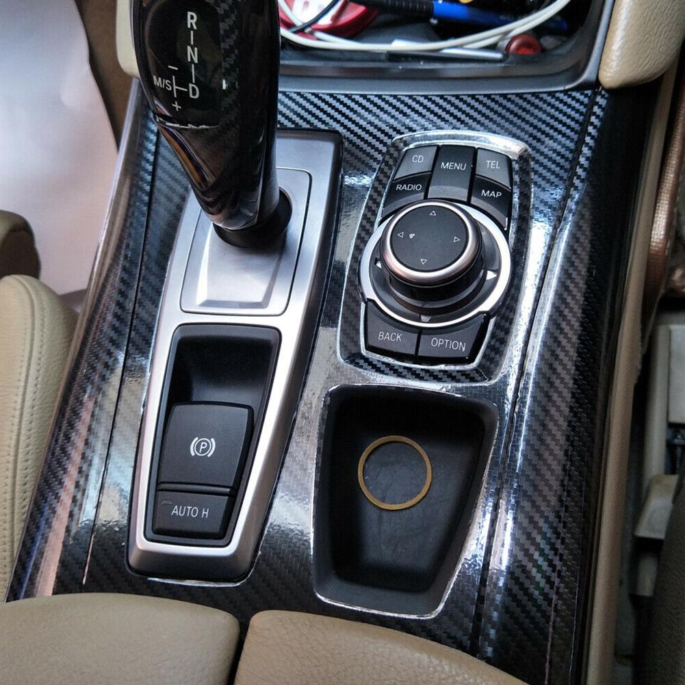 Per BMW E70 2007-2013 Motivo Fibra di Carbonio 3D Interno Fai da Te Decalcomanie Trim Kit Adesivi Cruscotto Interno Auto Car Styling