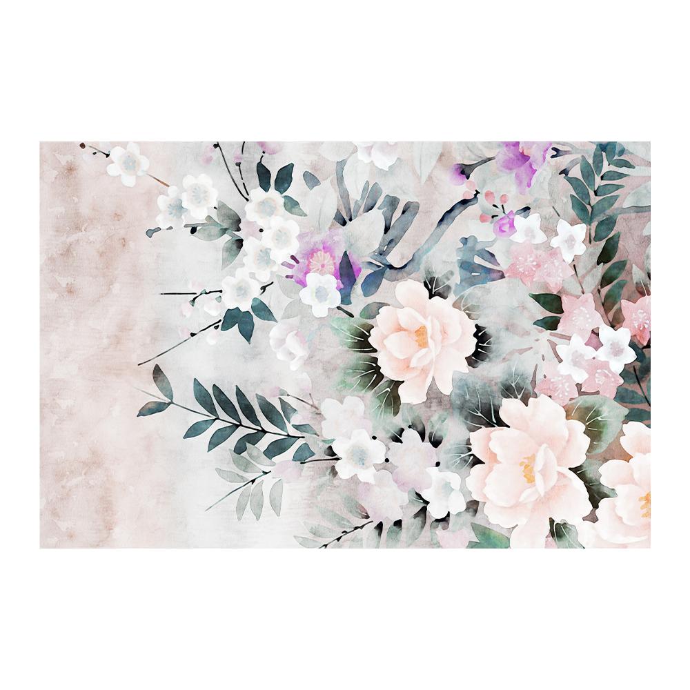 

Акварельный луг полевых цветов плакат холст живопись красивая акварельная роза цветок настенное искусство картина офис домашний декор 20x30cm