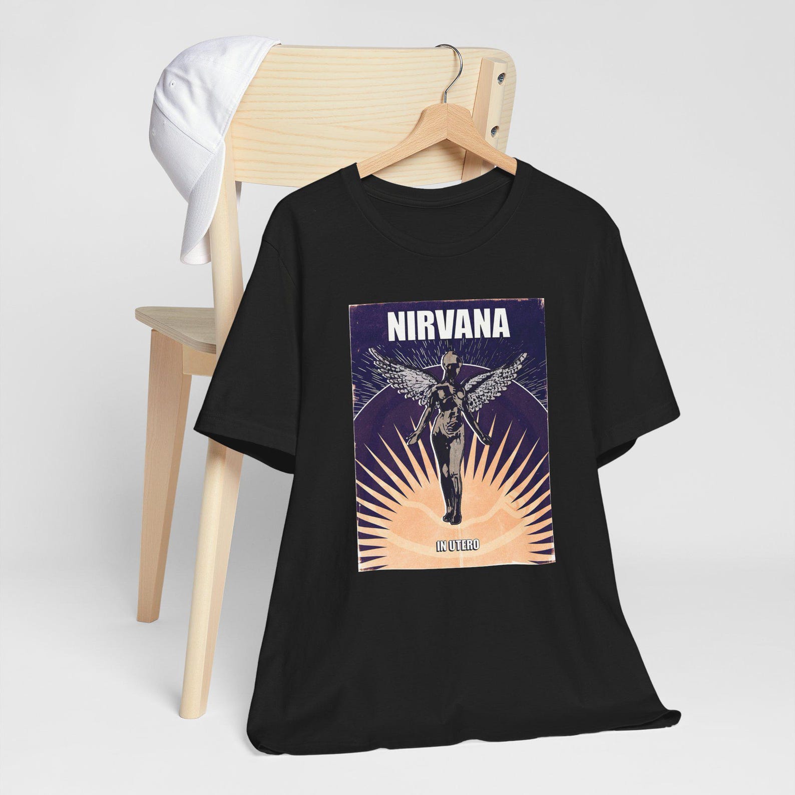 In Utero T-Shirt, Vintage Grunge Band Tee, Classic 90s Rock Shirt, Alternative Music Graphic Tee M