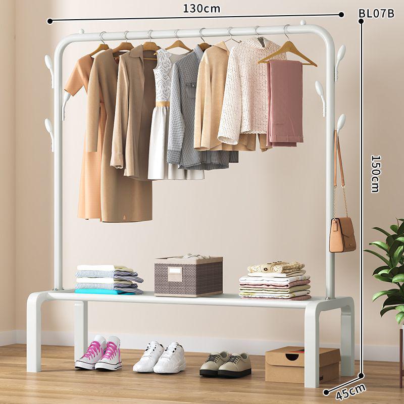 Multi-Functional Clothes Rack: Standing Drying & Coat Hanger for Bedroom, Dorm, or Balcony.