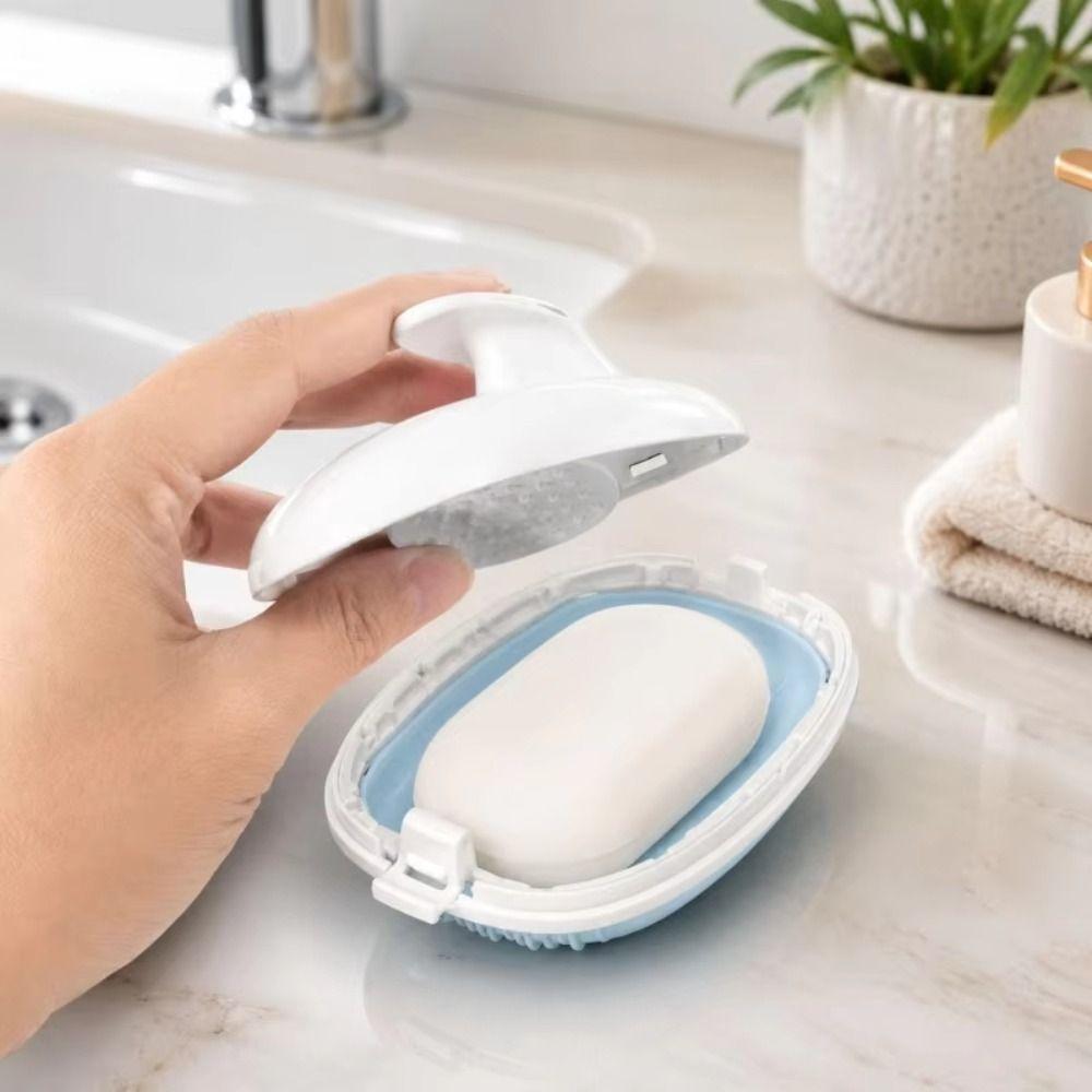 Soft Bristle Body Cleansing Tool Long Handle Bubble Massager Brush Bath Back Scrubber Bathroom Use