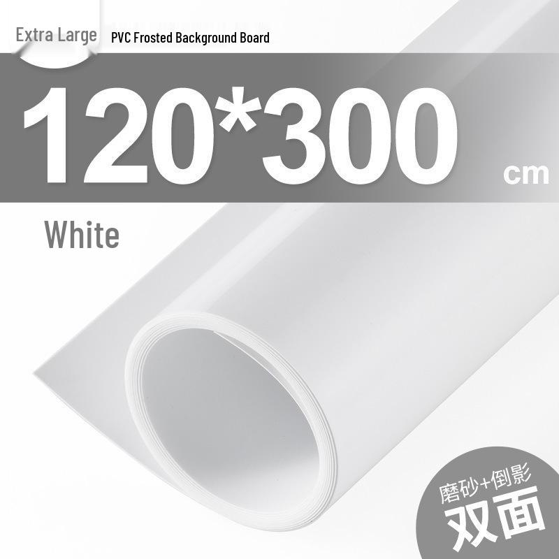 White Frosted PVC Photography Background Board - Waterproof Gray Reflective Cloth
