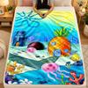 Flannel BlanketSpongeBob Football Warm Soft Throw Blanket for Indoor Sofa Bed Living Room Use