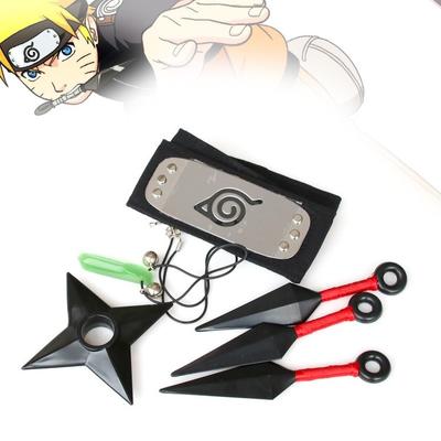 Scione Uzumaki multfilmu Cosplay rekvizītu komplekti Kunai multfilmu galvas saite Kyuubi cilvēka kolonnas spēka aksesuāri
