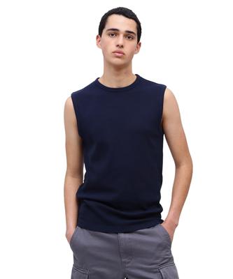 DAILY RIB NOSLEEVE T-SHIRT 783-5935001 Royal