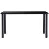 Dining Table - VIDAXL - Black - Tempered Glass - 140x70x75 Cm