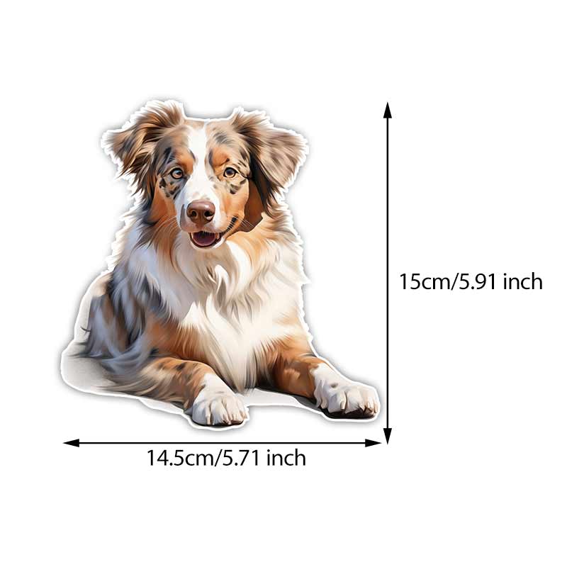 Australian Shepherd Pet Dog Animal Cartoon Car Sticker Waterproof Styling Automobiles Motorcycle Exterior Accessories Vinyl Decals TM340
