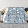 Love Salt And Pepper Miniature Schnauzer Blankets Coral Fleece Plush Decoration Dog Throw Blankets for Bedding Couch Quilt