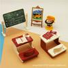 Play House Toy Simulation Mini Furniture Full Set Kitchen Doll House Miniature Food Play Scene Ornament Girl Model