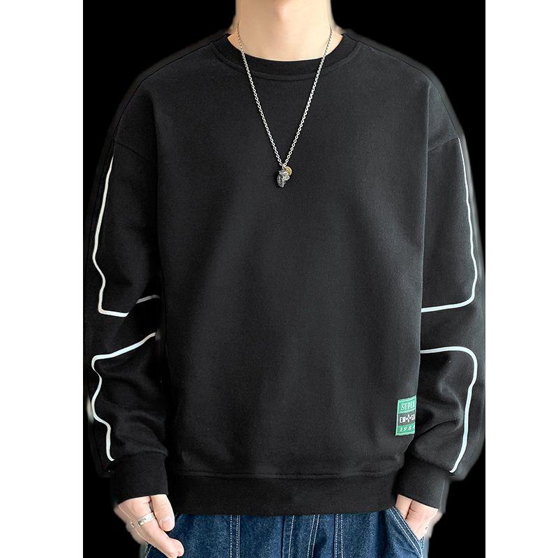 Men's Sweatshirt Spring Trend Casual Loose Hoodless Base Jacket Sweatshirt Plus Size Men's Underwear