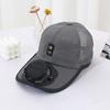 Breathable Baseball Cap USB Charging Full Mesh Hats New Solar Fan Hat  Outdoor