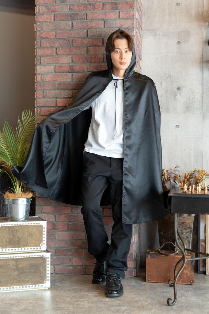 Clearstone Cosplay Halloween Black Cape Unisex Black MEN's