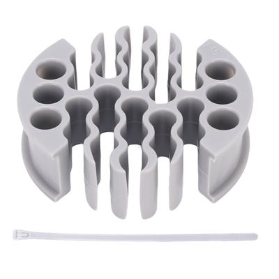 Netzwerkkabel-Organizer Ethernet-Kabelanordnungswerkzeug für CAT 5 CAT 5E CAT 6 Geschirmte Kabel Grau
