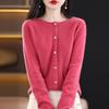 Women Cardigan Super Warm Sweaters O-neck Loose Female Clothes Ladies' Solid Color Knitwear Tops Plus Size