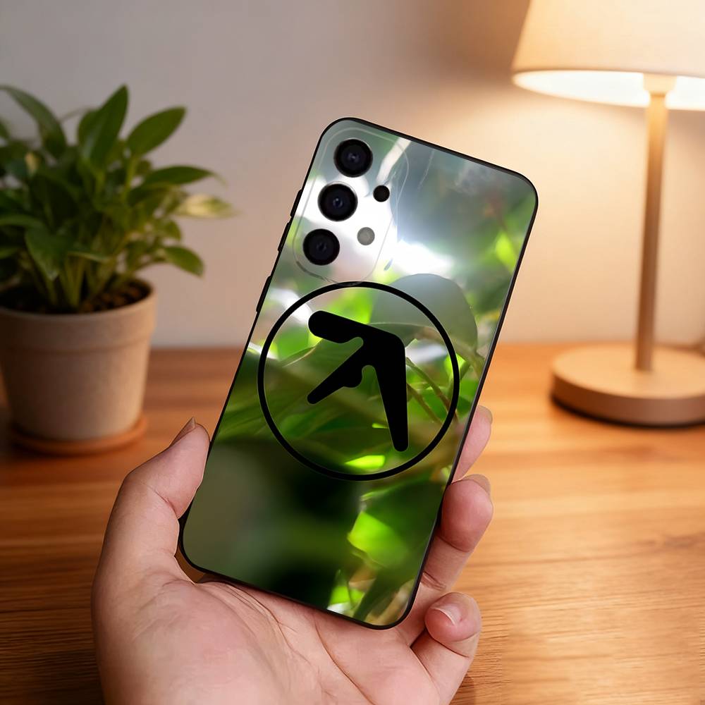 Aphex Twin Logo Art Phone Case For Samsung S26,S25,S24,S21,S22,S23,S30,Ultra,S20,Plus,Fe,Lite,5G Black Cover