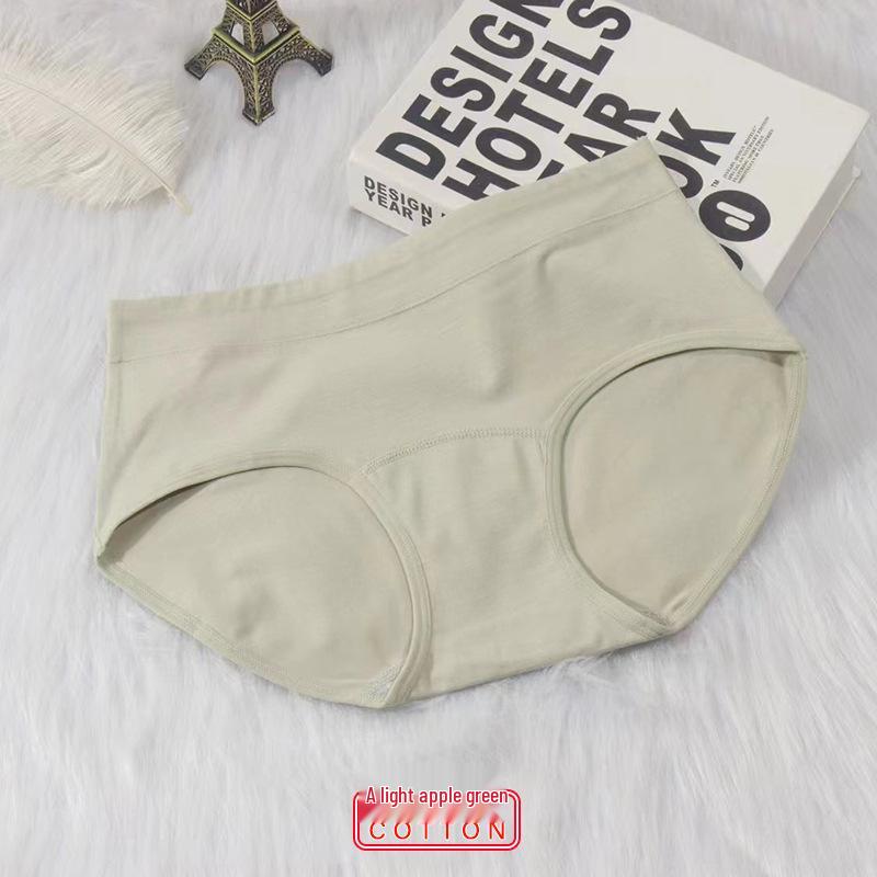 Plus Size Women's Cotton Mid-Rise Hip-Lifting Breathable Triangle Panties
