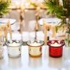 Starry Sky Electroplated Glass Candle Holder for Festive Gatherings and Parties