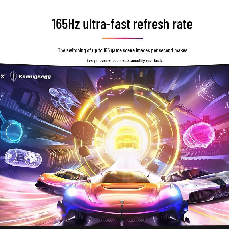 KVL 27-inch 2K 165Hz IPS Gaming Monitor CN plug (adapter included)