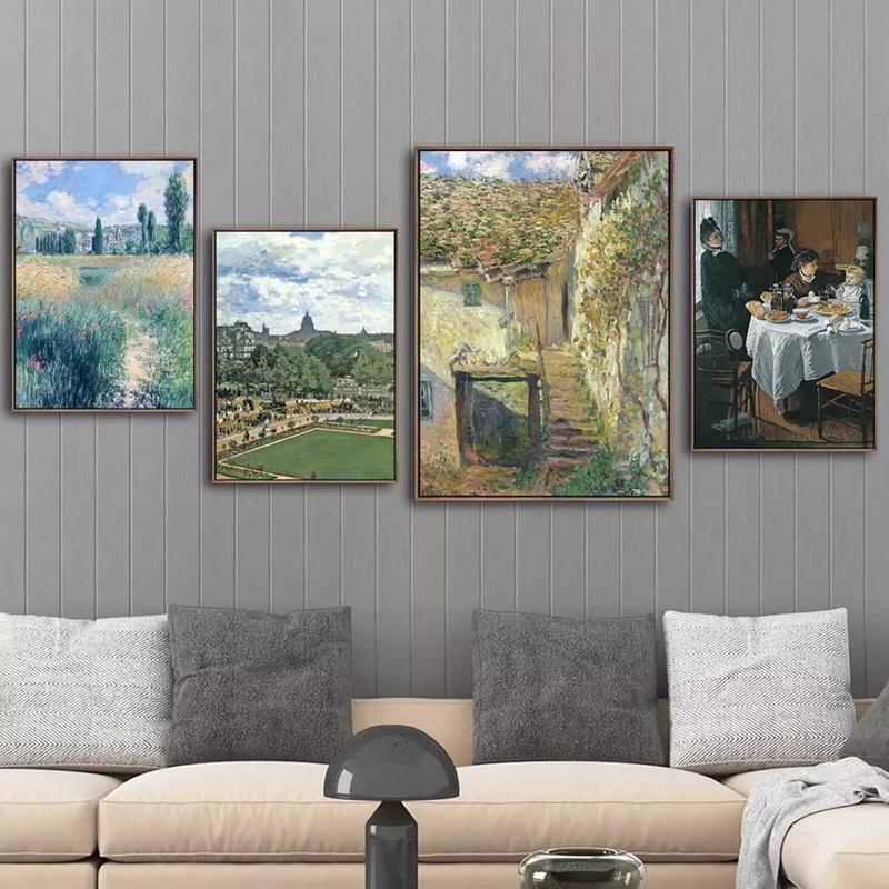 Francouzský Claude Monet Klasická olejomalba Domácí dekorace Obraz Umělecké plátno Obrazy na stěnu Plakát Obrazy na plátně Obrazy