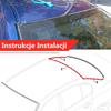 Per BMW E60 Serie 5 525i 530i 528i 2004-2010 51317027916 Guarnizione in Gomma Striscia di Finitura Superiore Parabrezza Superiore Cofano Posteriore Auto E60