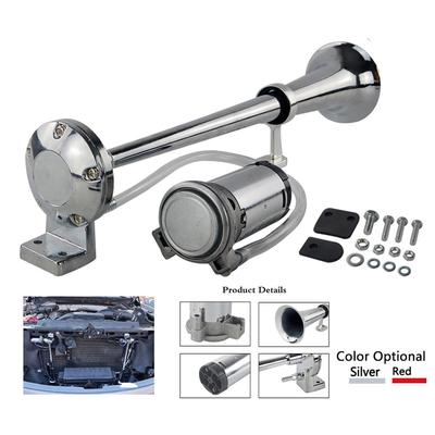 Universal 17 Inch 150DB Loud Car Air Horn 12V 180 Hertz Single Trumpet Compressor Bocina for Trucks Cars Automobiles