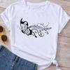 Fashion Clothes Summer Spring Flower 90s Tee Ladies Cartoon Clothing Short Sleeve Graphic T Shirt Women T-shirt Female Top