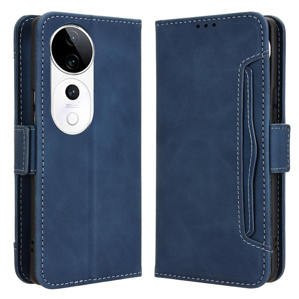 For vivo S19 Pro 5G/V40 5G Case Multiple Card Slots Leather Stand Phone Cover