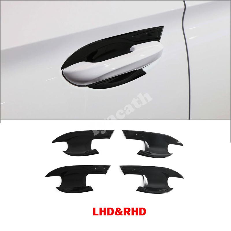 LHD RHD For MG3 Hybrid 2024 2025 ABS Carbon Fiber Black Car Door Handle Cover door bowl catch Protector Styling Auto Accessories