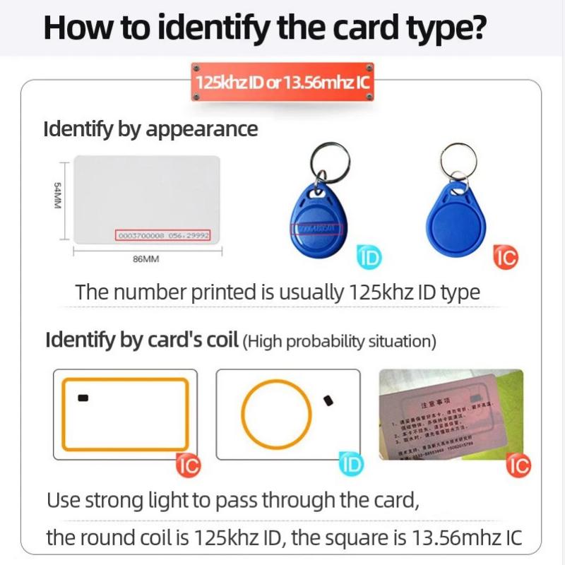Cititor de carduri duplicator RFID 125KHz EM4100 Copiator Scriitor Programator video T5577 Brelocuri ID reinscriptibile EM4305 Card de etichete