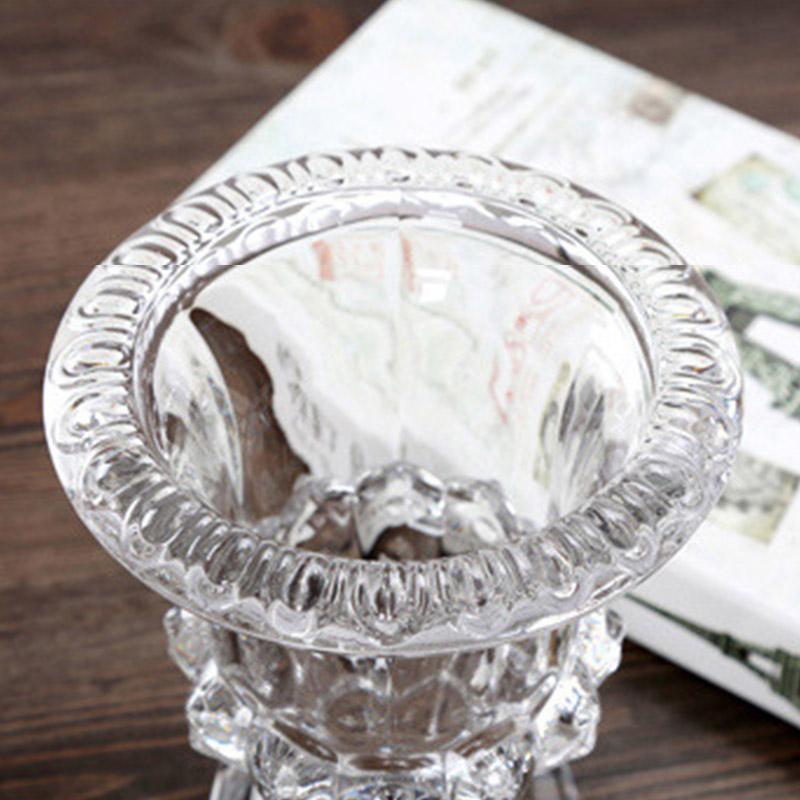 Clear Glass Flower Vase Stem Plant Jar Table Floral Display Decor Clear Glass Vase / Decorative Glass Vase / Elegant Glass Vase