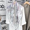 European Temperament Elegant Girl Silk Mulberry Silk Silk Scarf Women Like To Wear Square Scarf 90 Twill Scarf