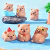 Ornamental Garden Resin Small OrnamentsSummer Capybaras Fish Tanks Aquarium Decoration Accessories
