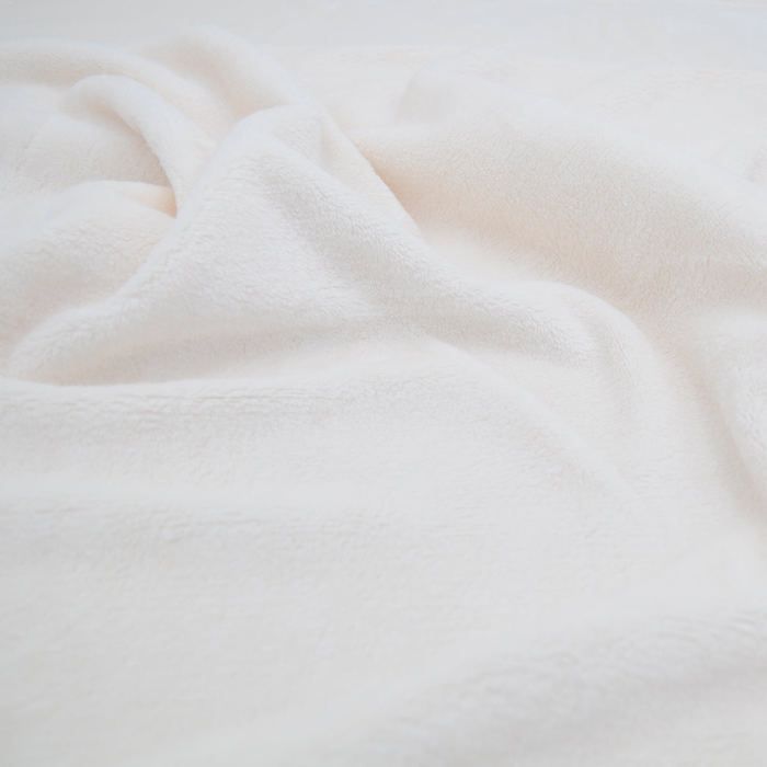 BABYCALIN Couverture Bébé Ecru Flanelle - 75 x 100 cm