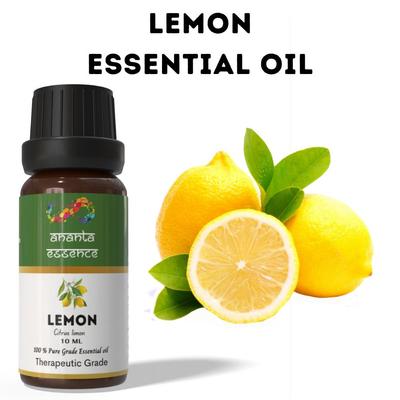 Ananta Lemon Essential Oil 10 Ml – Citrus Aroma Oil for Diffusers, Candles and Home Fragrance