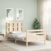VidaXL Bed Frame with Headboard 90x200 Cm Solid Wood 3194101