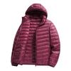Outdoor Mountain Style Men's Lightweight Down Hoodie Jacket